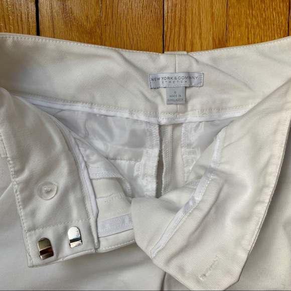 Women Pants Ankle Low Rise 0 XS White NY&C - Picture 4 of 7